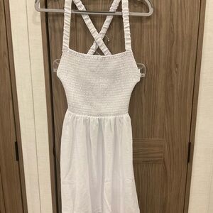 NWT Just Quella Womens White Open Back Dress Size S 4-6